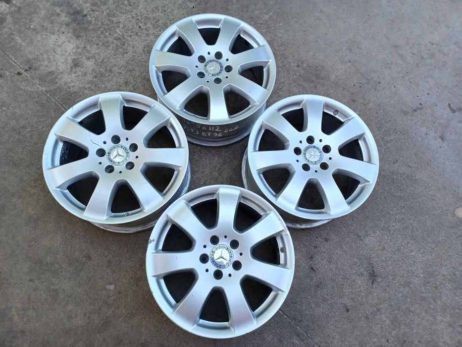 4 бр. оригинални алуминиеви джанти Mercedes 17'' 5x112  ET56, 7,5J