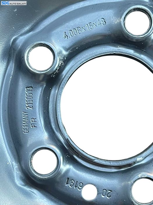 Roata Janta Rezerva Tabla Slim 5x108 125 90 15 R15 Volvo V50 2004 - 2012 Cod 9140848 [B4195]