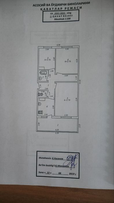 3 хоналик квартира сотилади!