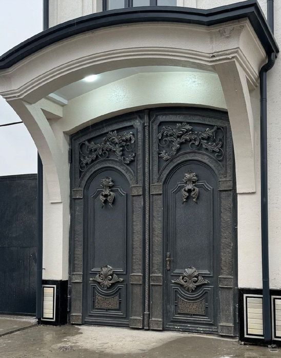 Решотка дарвоза навес