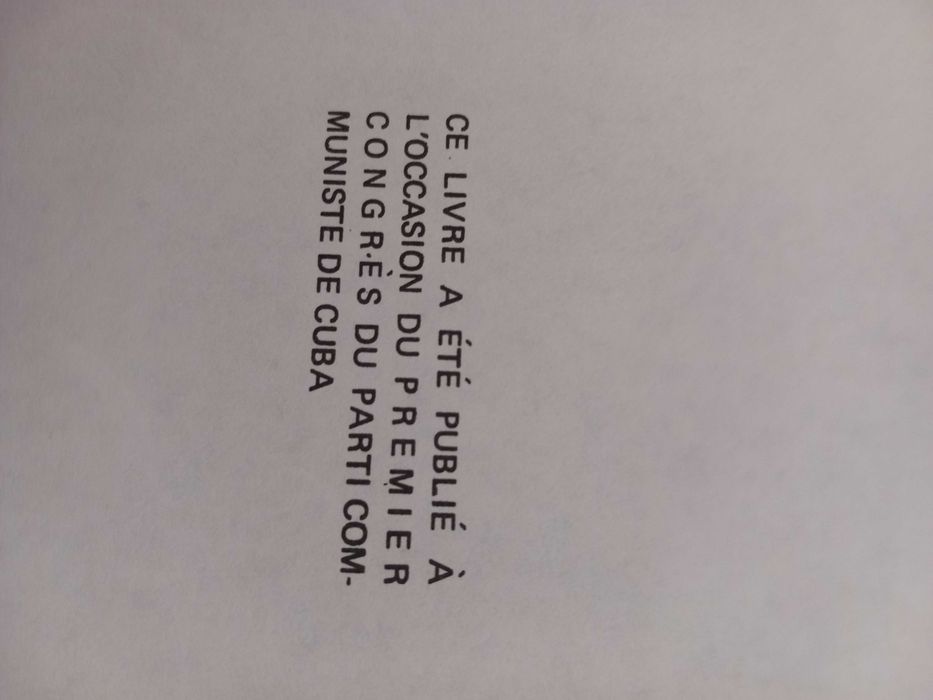 Фидел Кастро, книга от 1975 с автограф