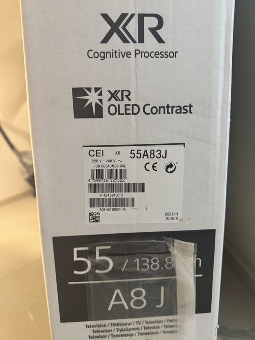 Sony Bravia XR-55A83J  / 55” / OLED / 4K Ultra HD / Smart Google Tv