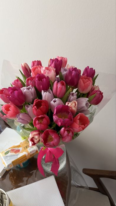 Срочно Букет тюльпаны 51 штука свежие