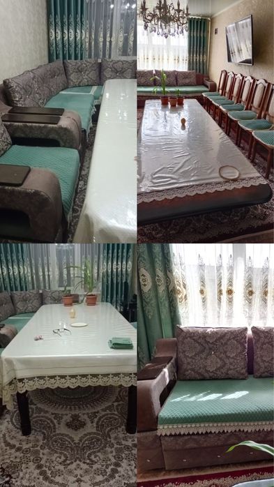 Диван+стол (стульями 7шт)