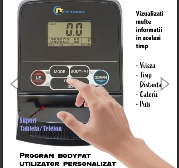 Bicicleta magnetica FitTRONIC 510B - utilizata maxim de 10 ori