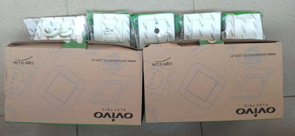 Aparataj electric Ovivo , întrerupătoare, prize