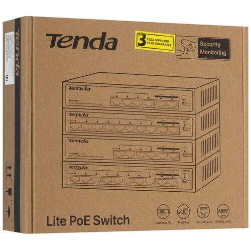 Tenda SG110PC 10-портовый гигабитный PoE коммутатор