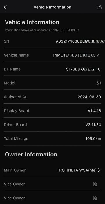 Trotineta Myria Titan X 1000 Lei 109km