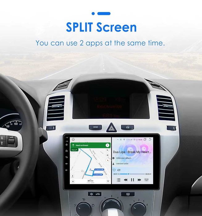 Мултимедия 9" за OPEL ZAFIRA B ASTRA H Android 14 CARPLAY навигация