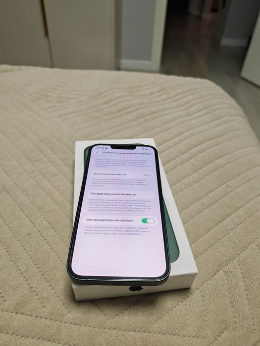 Iphone 13 128 гБ зелёный 84%