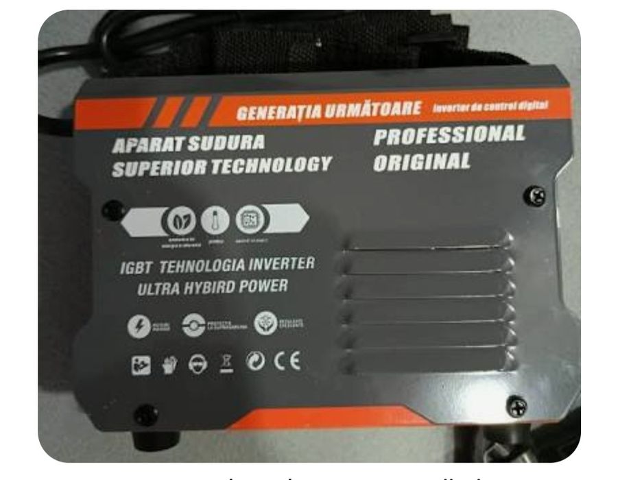 SUPER OFERTA Aparat Sudură Invertor Profesional - Tehnologie IGBT Ultra Hybrid +PACHET ELECTROZI 5KG ,2,5 GROSIME