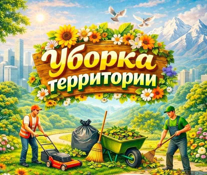 Уборка территория, дачи, котедж