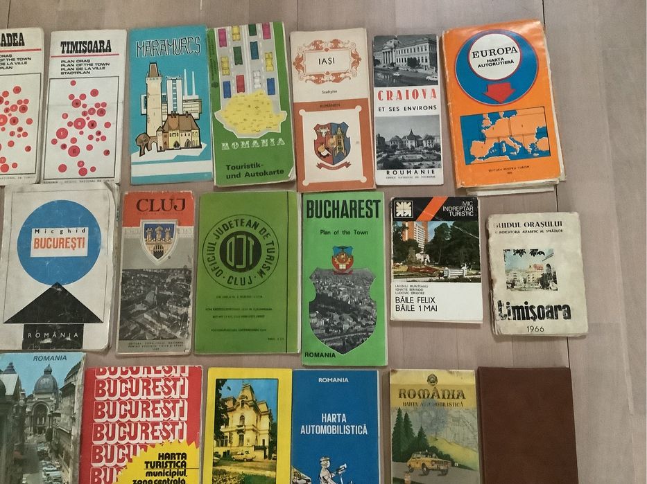 Vand harta turistica, strazi, rutiera, plan oras, ACR, ONT, OJT vechi,
