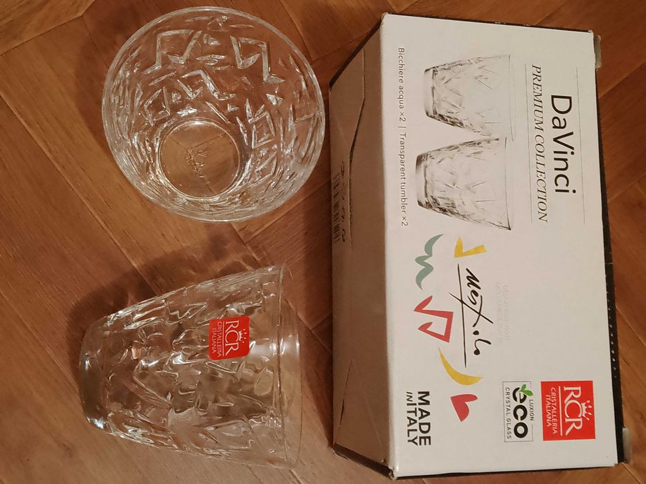 Set 2 pahare Eco-Crystal 295 ml DA VINCI RCR CRISTALLERIA ITALIANA