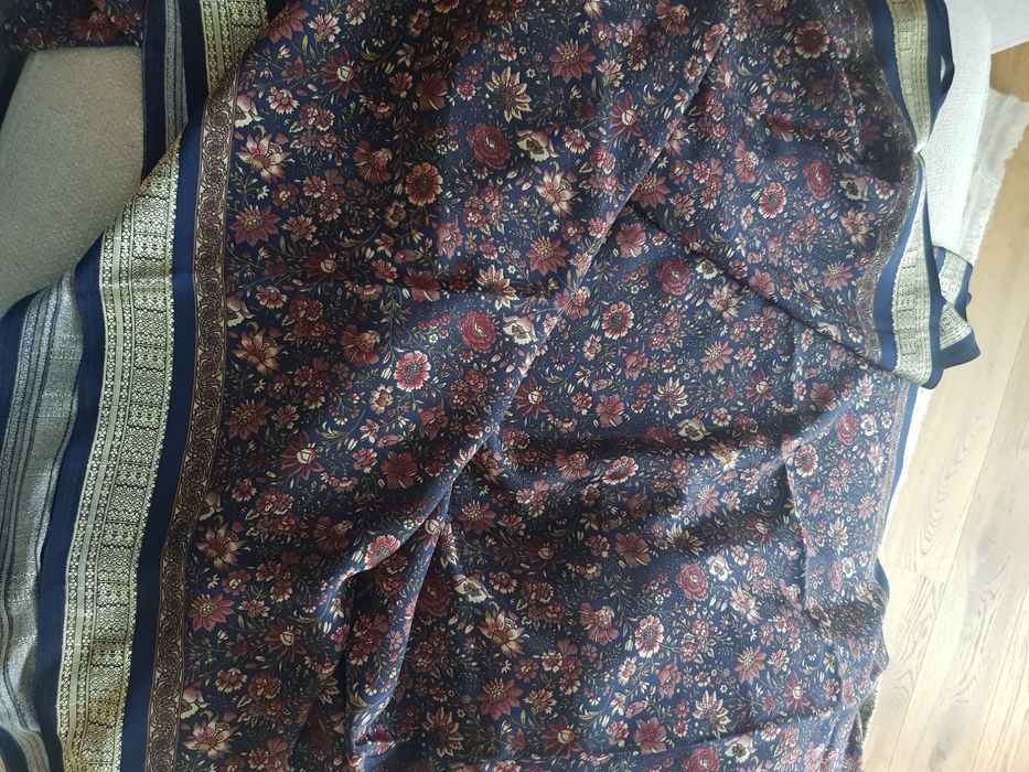 Плат естествена коприна - Оригинална банараска коприна (Banarasi Silk)