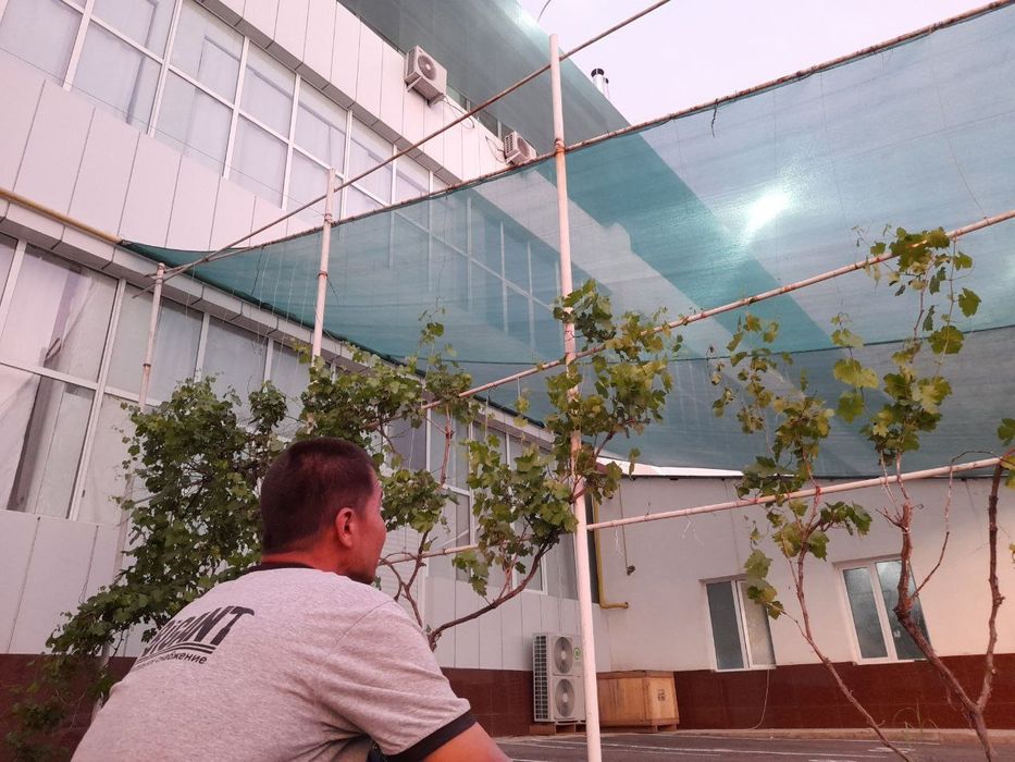 Солнцезащитная сетка соя сетка setka soya затеняющая сетка установка