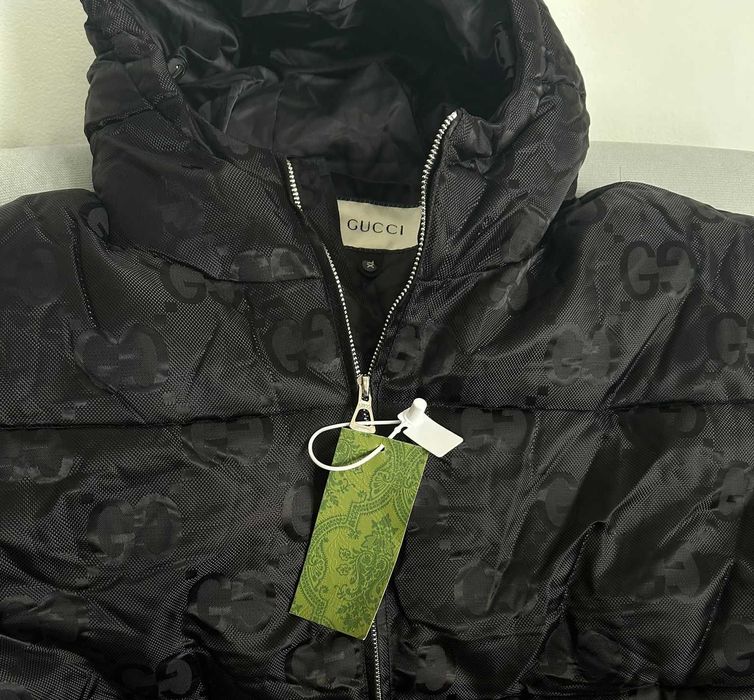 SPECIAL - Geaca Gucci Neagra De iarna GG Down Jacket Logo pattern puf