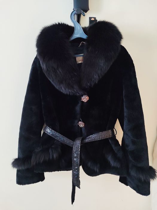 Шуба цигейковая + натуральный писец