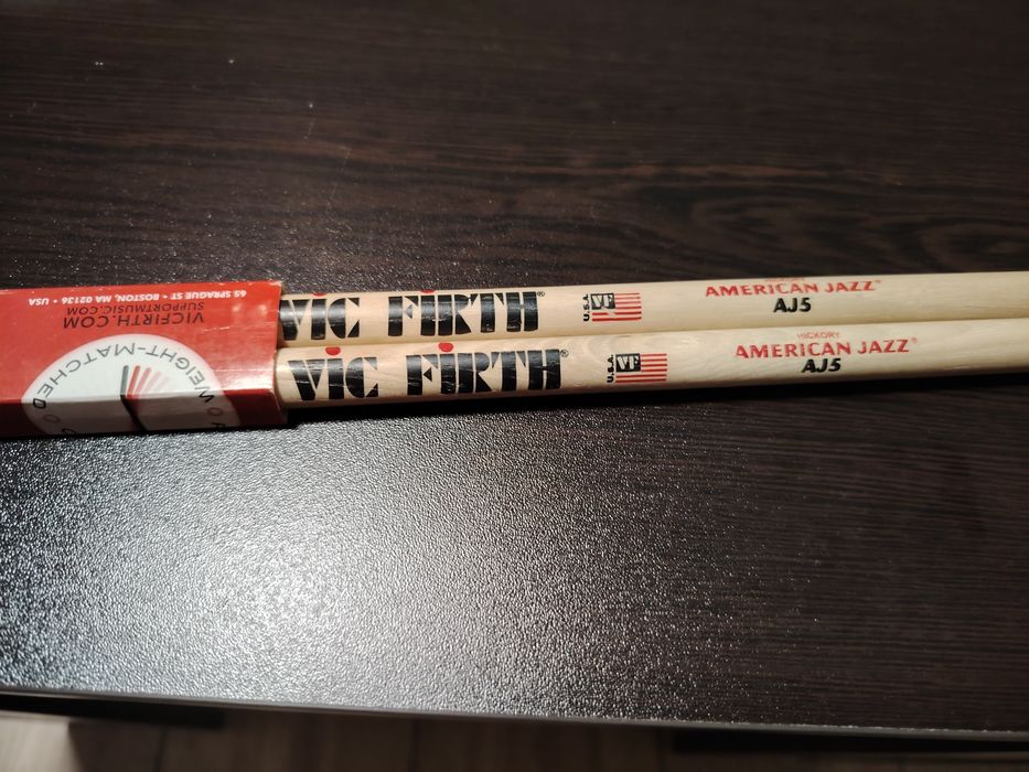 Палки за барабани vic firth модели AJ5 и  A5 малко ползвани