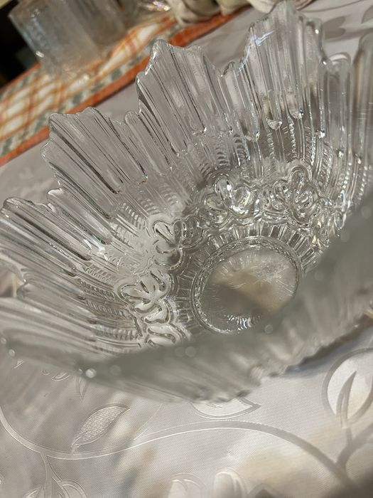 Хрустальное блюдо 2 шт набор