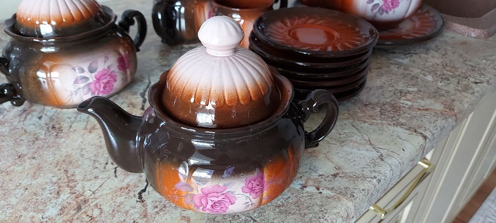 Старинный керамический набор