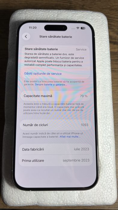 iPhone 15 Pro 256GB White Titanium