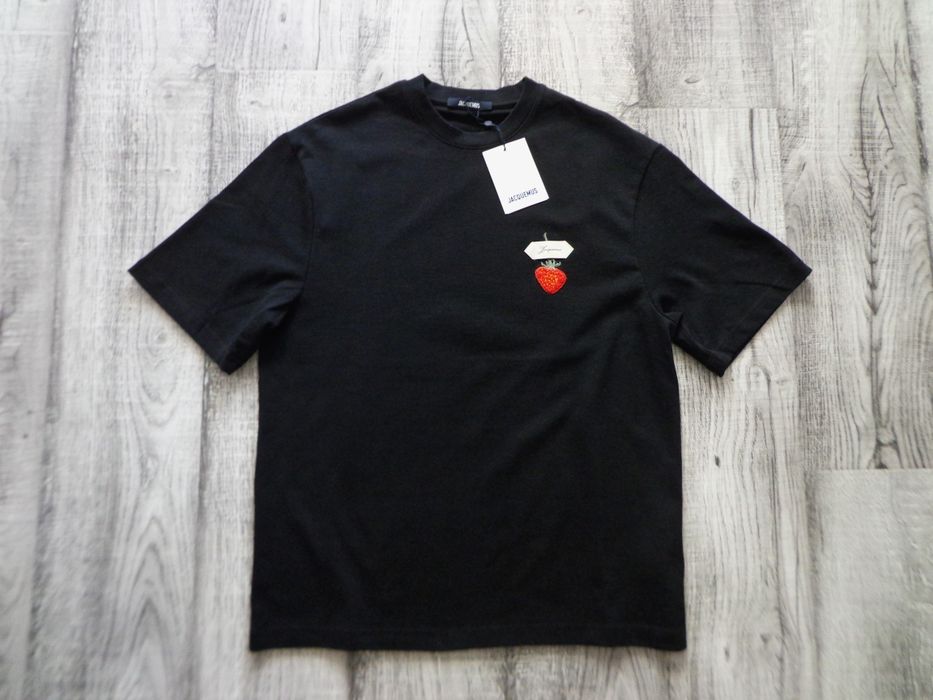 Мъжка тениска JACQUEMUS Strawberry Patch Black T shirts