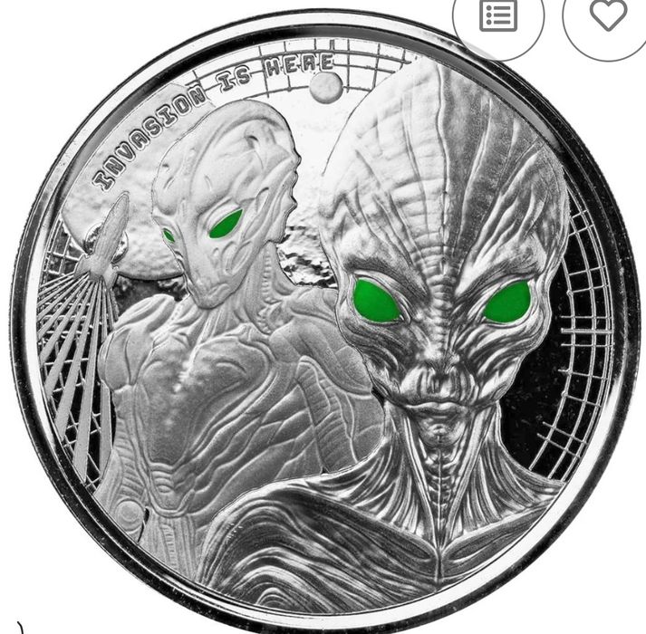Monede argint Alien  1 OZ