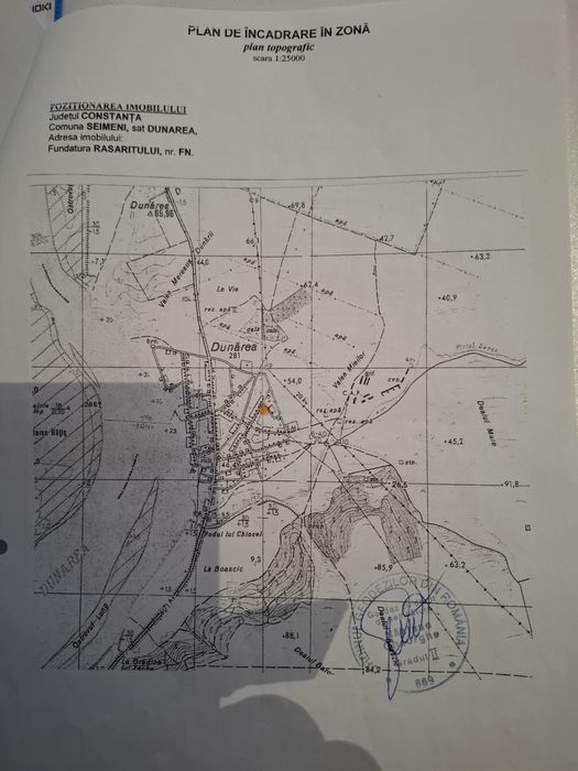 Vand teren intravilan sat Dunarea (jud.Cta)