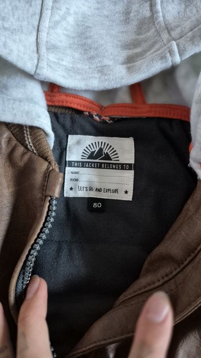 Geaca piele baietei, marimea 80