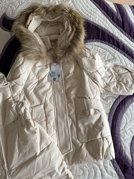 Ски екип яке с гащеризон за дете с гъши пух