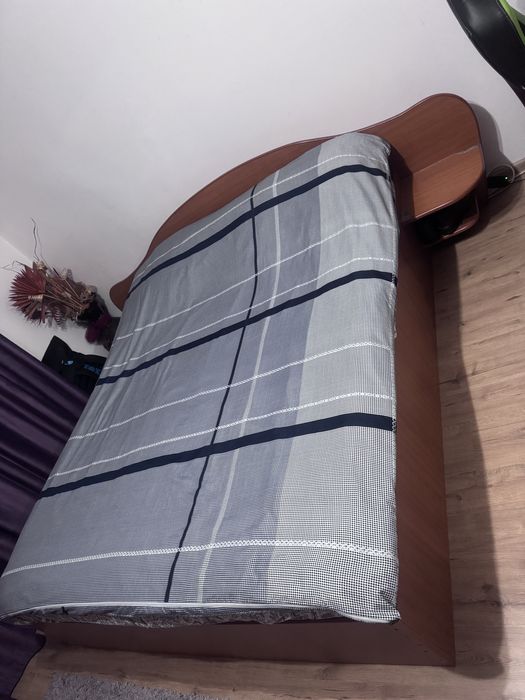 Mobila dormitor cu pat si birou