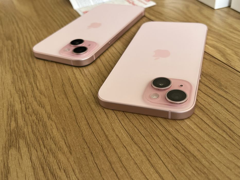 Бартер/заменям 2бр iPhone 15 pink 128гб 88%