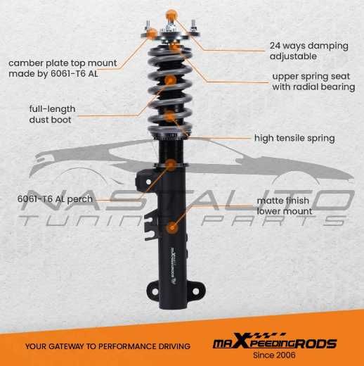Спортно Регулируемо Окачване MaXpeedingRods T7 за BMW E46