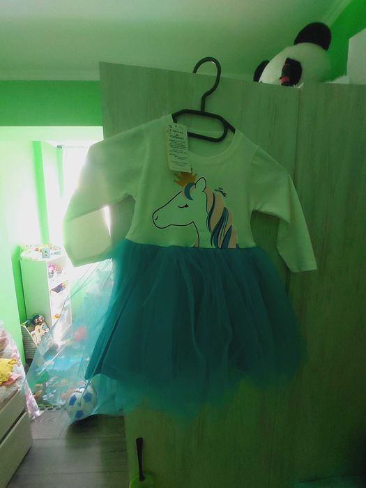 Бебешка рокля с тюл