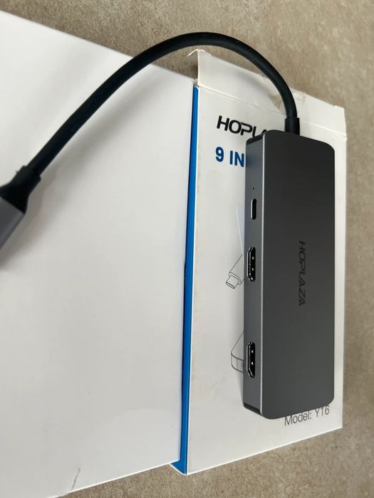 Hub USB-C 9-in-1 Hoplaza – Hdmi, Usb, SD, Ethernet