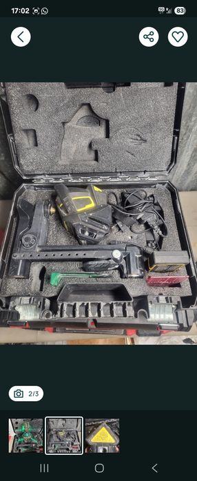 Laser Stanlei 360° +V+ linie verde complet