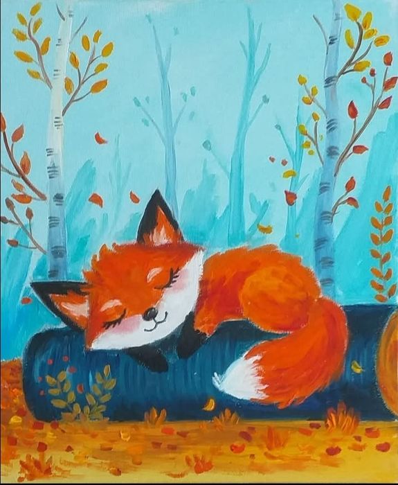 Картини рисувани с маслени бои .