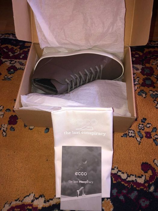 Vand sneakers Ecco, piele Maro, Mărimea 41, unisex, set complet