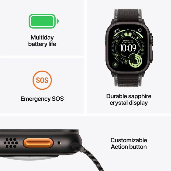 НОВ! Apple Watch Ultra 3 5G 2025 49mm Black / Natural Titanium Case
