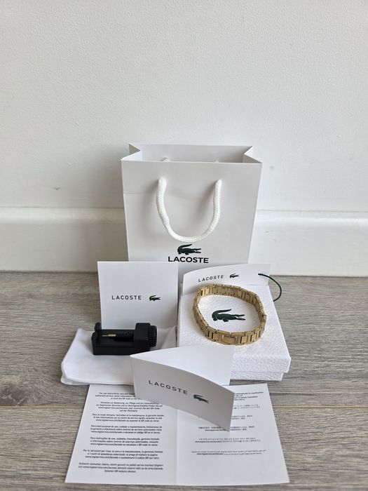 Bratara Lacoste - 21cm - Auriu