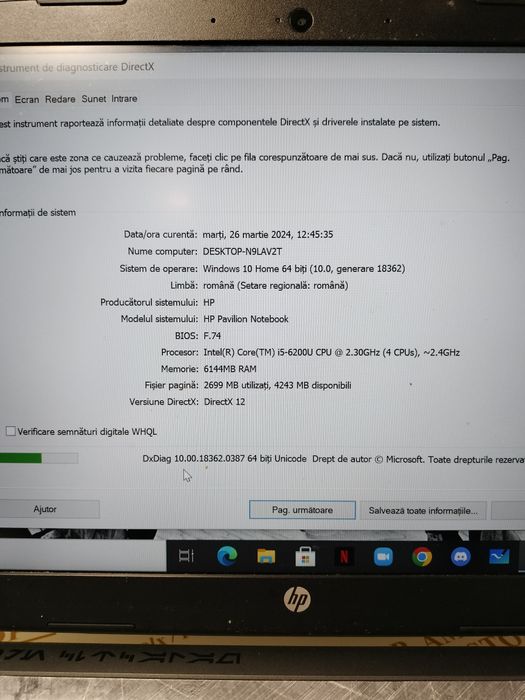 NDP Amanet Brăila HP Pavilion Notebook (933)