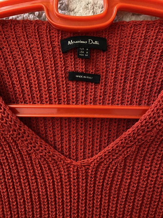 джемпер Massimo dutti с V образным вырезом