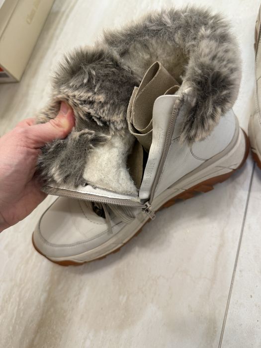 Дамски бежови боти Rieker Revolution TEX мембрана