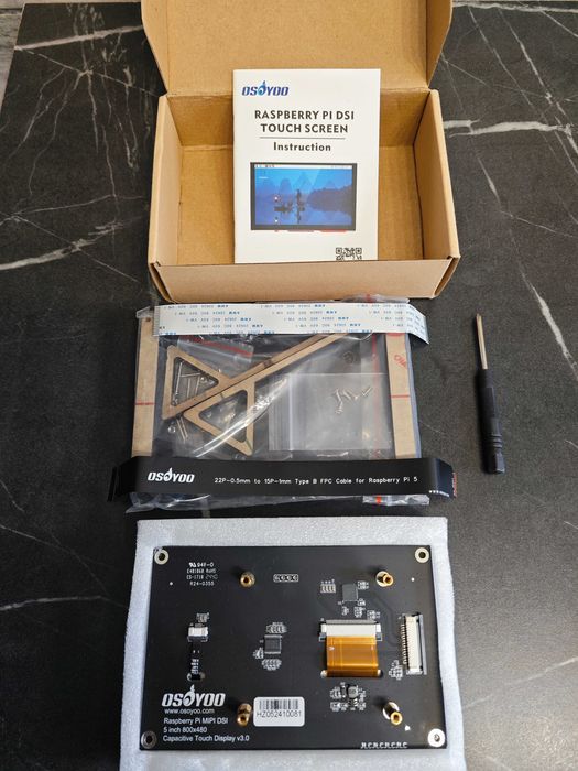 Monitor OSOYOO 5 Inch MIPI DSI IPS Touch Screen for Raspberry Pi No Need Driver