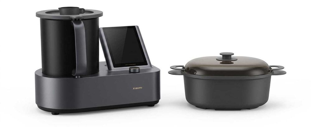 Vand robot de bucatarie inteligent Xiaomi BHR5930EU, 1700 W, 2.2 L, Inductie 3D, Ecran tactil, 35 functii gatit, Negru