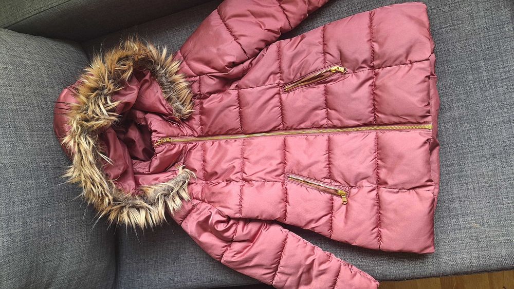 Детско зимно яке за момиче H&M 128