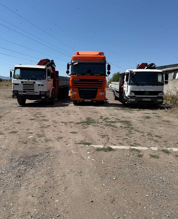 Транспорти услуги с бордови камион и кранове