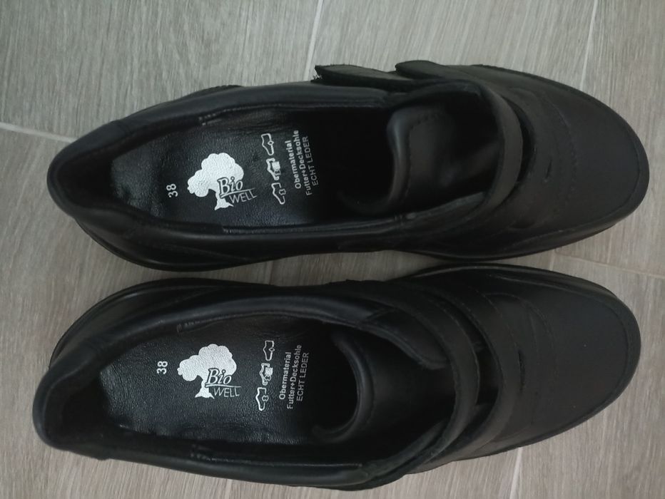 Дамски немски обувки от естествена кожа