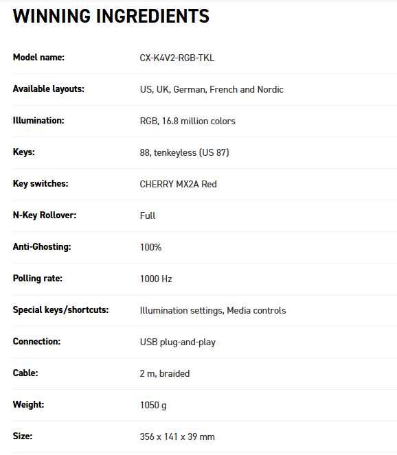CHERRY XTRFY K4V2 TKL RETRO - Геймърска механична клавиатура.